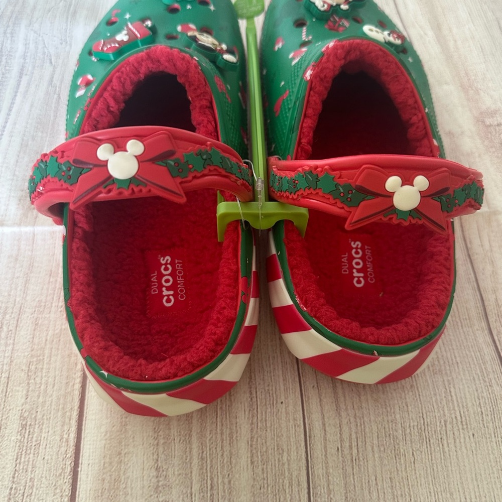 Crocs Christmas Mickey Mouse Disney Unisex clogs size men 10 women 12 - Picture 2 of 4